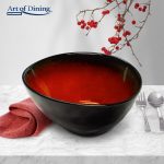 SET 4X BOL OVAL CERAMICA 16 CM , VULCANO, ART - imagine 2
