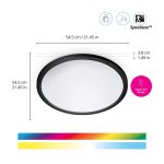 Plafoniera LED RGB WiZ SuperSlim, Wi-Fi, control vocal, 32W, 3750 - imagine 2