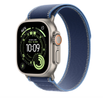 Apple Watch Ultra 3 GPS + Cellular 49mm Natural Titanium Case with Blue/Bright - imagine 2