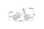 METAL BALANCE BIKE, SEVEN, MODEL FROZEN, 12 INCH, MULTICOLOR - imagine 3