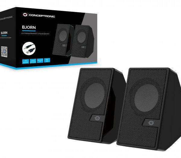 CONCEPTRONIC BJORN02B 2.0-Channel Computer Speaker with Bluetooth, 6W, 63 x