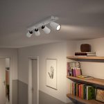 Spot LED Philips myLiving Paisley, 4xGU10, 5.5W, IP20, Metal, Alb - imagine 3