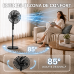 VENTILATOR CU PICIOR HEINNER HSF-M750DBK - imagine 5