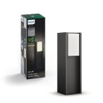 Stalp LED pentru exterior Philips Hue Turaco, 9W (60W), 806