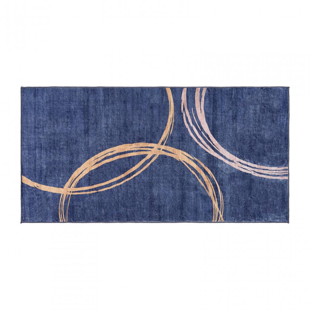 overlay_77bd365c7514ee541d94c8ba83b83d88.jpg Covor printat, CIRCLE 70x140 cm, lavabil cu spate antialunecare, inaltime - imagine 1