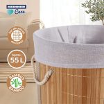 COS DE RUFE ROTUND DIN BAMBUS, 35x60 CM, 55 L - imagine 3