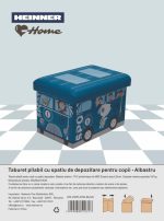 TABURET HEINNER PLIABIL PVC PTR COPII ALBASTRU - imagine 2
