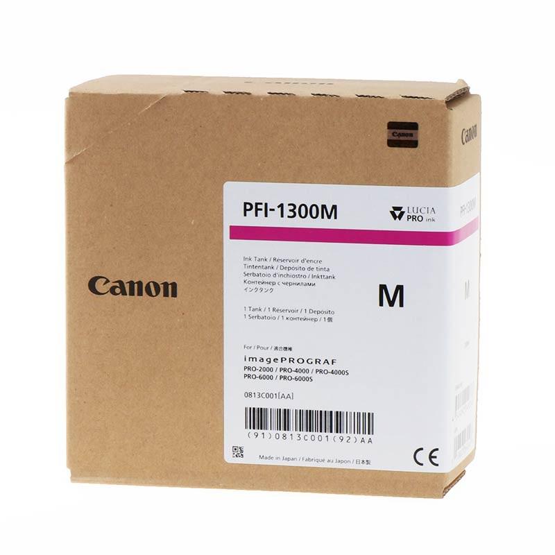 overlay_7a3cab055258865efc35ab07db2589e9.jpg Cartus cerneala Canon PFI-1300M, magenta, capacitate 330ml, pentru Canon imagePROGRAF, - imagine 1
