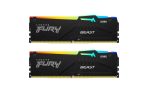 Memorie RAM Kingston FURY Beast RGB, 32GB DDR5, 5600MHz, CL36 - imagine 2