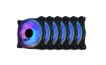 Ventilatoare Carcasa PRO GAMING 6x120mm ARGB NEGRU - imagine 5