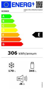 Side by Side HEINNER HSBS-M515MDINVHGBKE++, No Frost, 515 L, Clasa - imagine 5