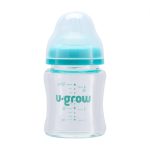 Biberon de sticla 120 ml+2 tetine extra, U-Grow - imagine 2
