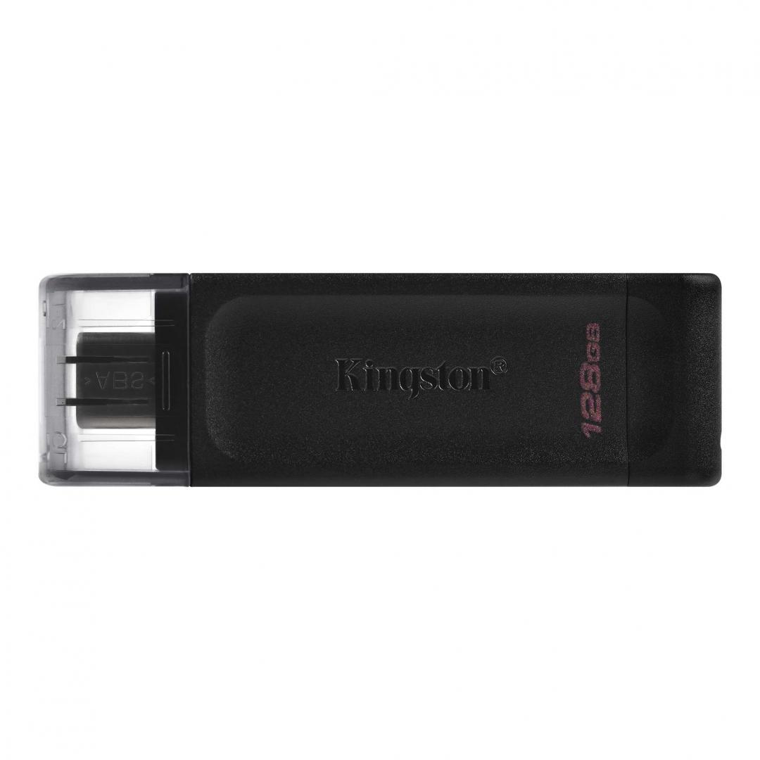 overlay_7d4ae113e564a906b6958f70d2ffc6d0.jpg Memorie USB Kingston DataTraveler 70 128GB, USB 3.2, Negru - imagine 1