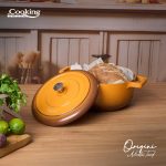 CRATITA ALUMINIU TURNAT + CAPAC 20x10 CM, 2.4L, NICOLAI TAND, - imagine 6