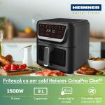 FRITEUZA CU AER CALD HEINNER CRISPPRO CHEF HAF-H8BK1700 - imagine 4