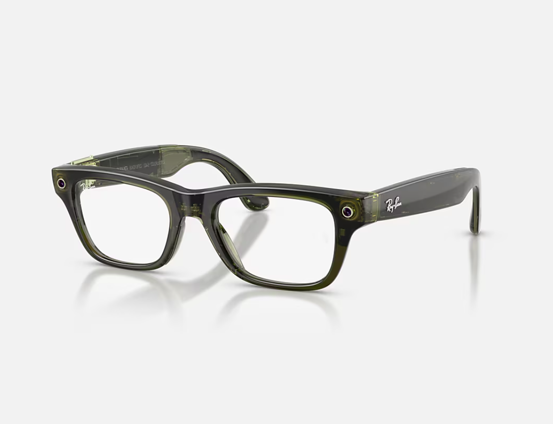 overlay_7d9af16c1e4fa678051896bdf1bb5f5b.png Ray-Ban Meta Blayzer Optics Gen 2 AI Glasses Shiny Transparent - imagine 1