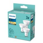 3 Becuri LED Philips Spot, GU10, 4.7W (50W), 380 lm, - imagine 2