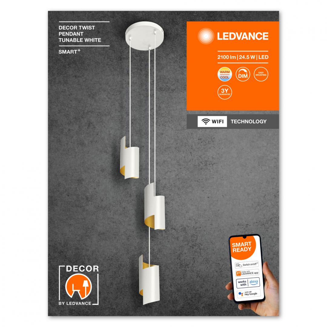 overlay_7e5e3702741571fb7674cbcfe7aa356f.jpg Pendul LED inteligent Ledvance SMART+ WiFi DECOR TWIST, 24.5W, 2100 - imagine 1