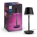 Lampa LED RGB Philips Hue Go, Bluetooth, cu acumulator, 6W,