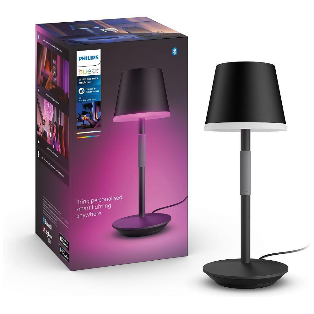 overlay_7ecf14866a3ca18f174f8d26fee71747.jpeg Lampa LED RGB Philips Hue Go, Bluetooth, cu acumulator, 6W, - imagine 1