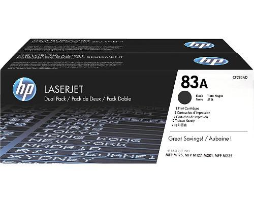 Toner HP CF283AD, black, pachet dublu CF283A, HP LaserJet Pro