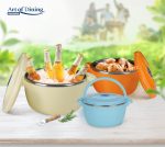 SET 3 CASEROLE TERMICE 2+4+6L,BELLY BEIGE, ART OF DINING BY - imagine 8