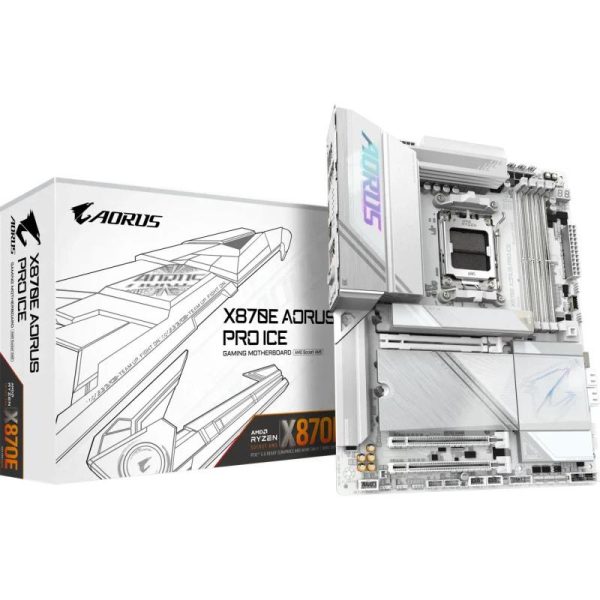 Placa de baza Gigabyte X870E AORUS PRO ICE, Socket AM5,
