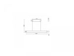 Pendul LED RGB Philips Hue Ensis, Bluetooth, 79W (175W), 5500 - imagine 2