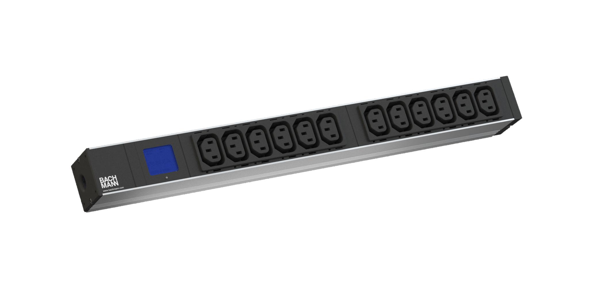 overlay_811eef4222a27ce0f15b5cce6d687b47.jpg Bachmann prelungitor BN0500 19" 1HE 12xC13, cordon 2,0m Schuko; PDU - imagine 1