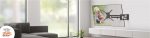 Suport TV plat/curbat de perete cu 2 brate Barkan BM464XL, - imagine 11