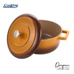 SEMIOALA ALUMINIU TURNAT + CAPAC 24x12 CM,3.9L, NICOLAI TAND, ORIGINI, - imagine 2