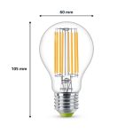 Bec LED Philips Classic A60, Ultra Efficient Light, E27, - imagine 3