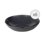 SET 6 FARFURII  ADANCI,  CERAMICA 20 CM, CALYPSO,