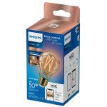 Bec LED inteligent vintage (decorativ) Philips Filament Bulb Amber A60