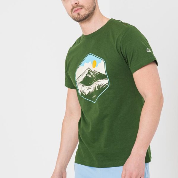 TRICOU CASUAL MOLDOVEANU BARBATI BOTTLE GREEN-L