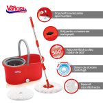 SET CURATENIE CU MOP ROTATIV, CLEAN360, ROSU - imagine 5