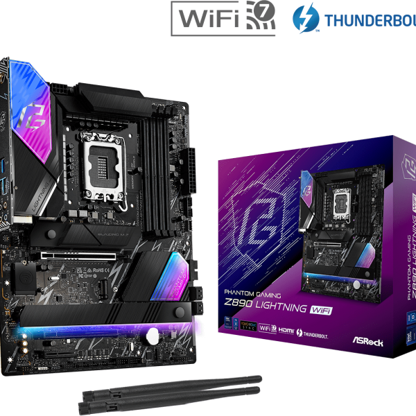 Placa de baza ASRock Phantom Gaming Z890 Lightning WiFi, Socket