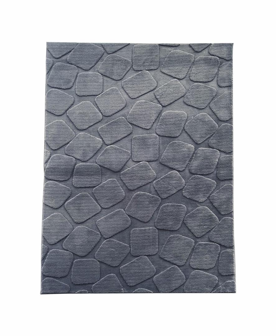 overlay_83f35213503563b66d6390c179c3190f.jpg Covor, model in relief,Stone,160x230 Gri - imagine 1