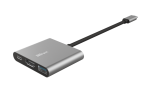 Hub USB Trust Dalyx, 3 porturi USB-C, silver - imagine 2