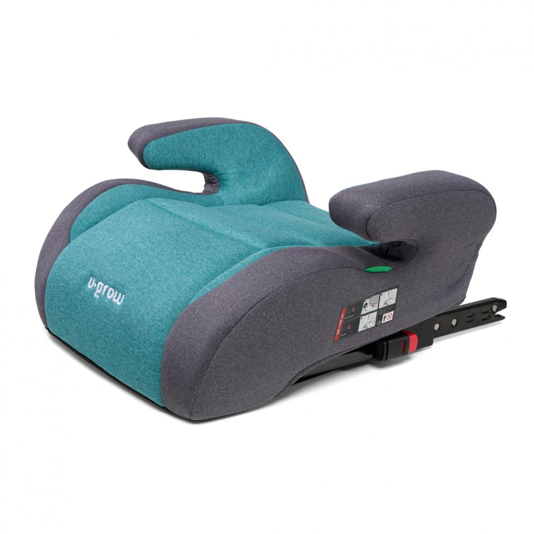 overlay_840a7f7c0049e0ecaf207f2c04e46629.jpg Inaltator auto 125-150, omologare R129 cu isofix , verde/gri, U-Grow - imagine 1