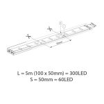 Kit Banda LED RGB Vivalux BAGRA, 5 metri, 45W, 60 - imagine 2