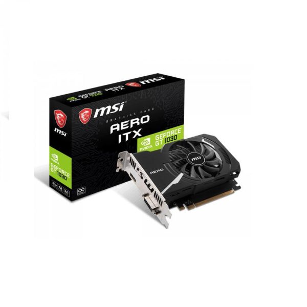 Placa video MSI GeForce GT 1030 AERO ITX 2GD4 OC,