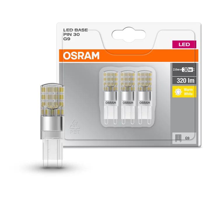 overlay_8691226b1a00f198f134af7b77077e0f.jpg 3 Becuri LED Osram Base PIN, G9, 2.6W (30W), 320 - imagine 1