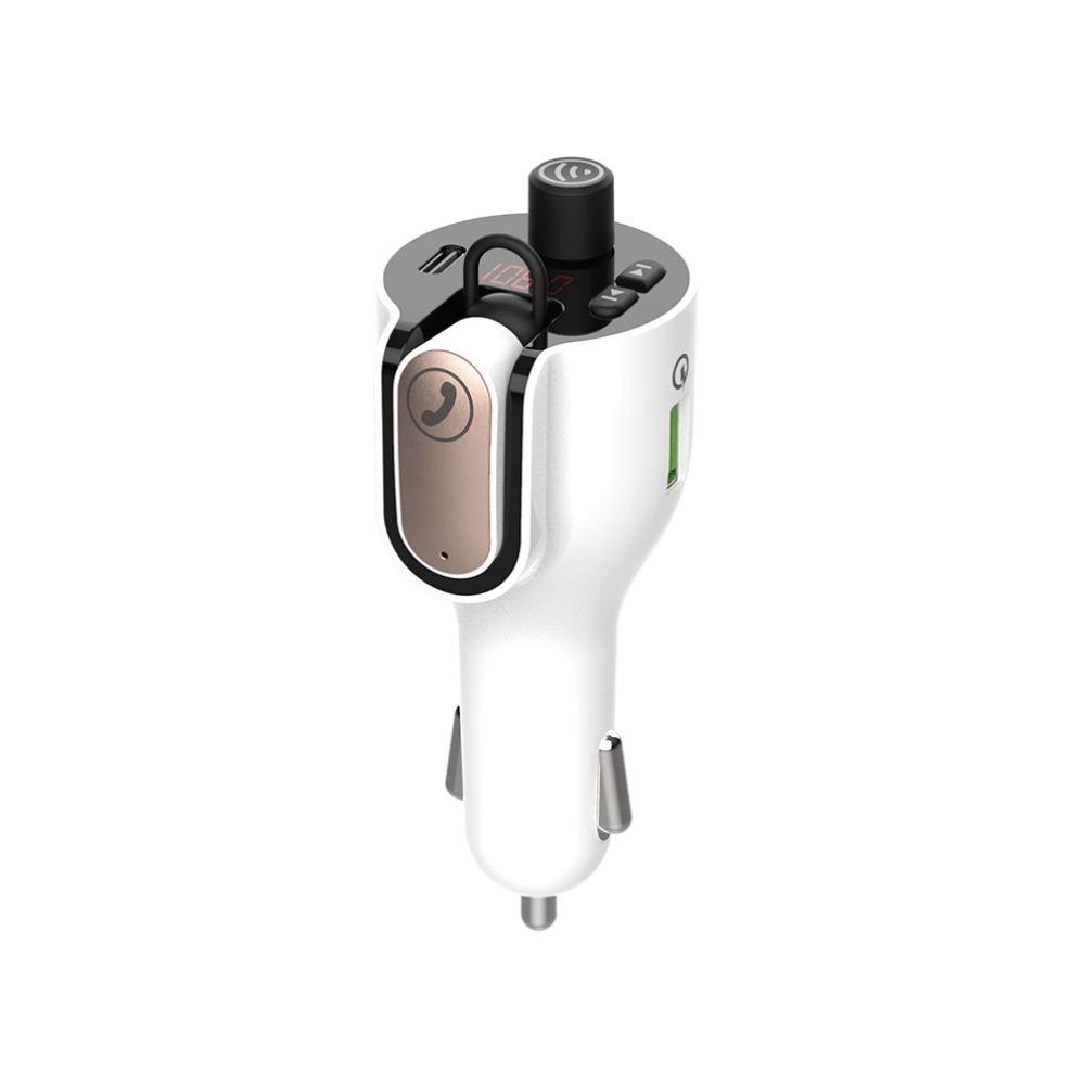 overlay_87c630afd7f12ccea895f5aa5dc20123.jpg Modulator auto FM Spacer cu casca Bluetooth 5.0, earphone 30mAh, - imagine 1