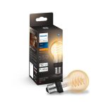 Bec LED inteligent vintage (decorativ) Philips Hue Filament Bulb A60, - imagine 2
