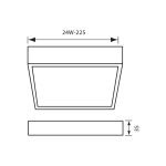 Plafoniera LED Vivalux SQUARE HUGO, 24W, 1920 lm, lumina neutra - imagine 2