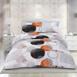 Set de pat din microfibra, 4 piese King Size - imagine 3