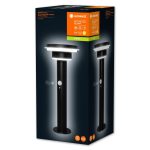 Stalp LED solar pentru exterior cu senzor de lumina si