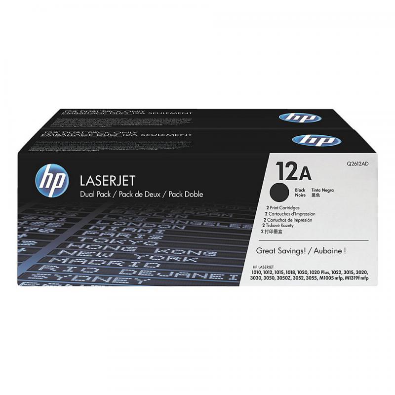 overlay_89661d5fd4f13c14ff225e7b0d445676.jpg Toner HP Q2612AD, black, pachet dublu Q2612A, LaserJet 1010,LaserJet 1012, - imagine 1