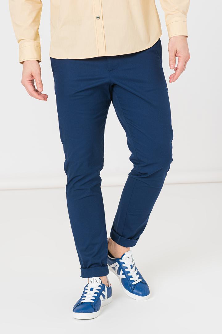 overlay_89e16d60e5317454643f7b12101bb2e1.jpg PANTALONI LUNG CASUAL BARBATI NAVY L - imagine 1